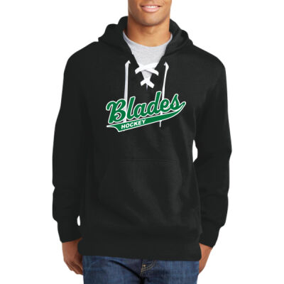 Lace Up Pullover Hooded Sweatshirt Thumbnail