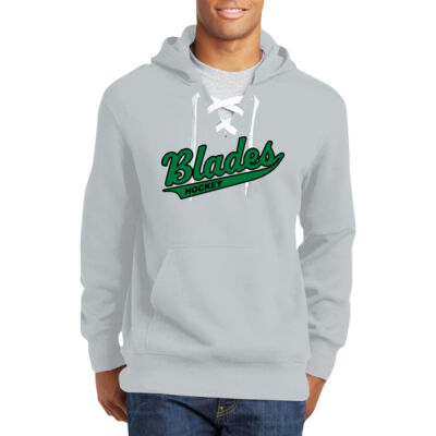Lace Up Pullover Hooded Sweatshirt Thumbnail