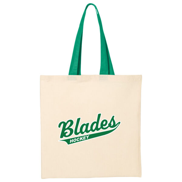 Economical Tote with Contrast-Color Handles Thumbnail